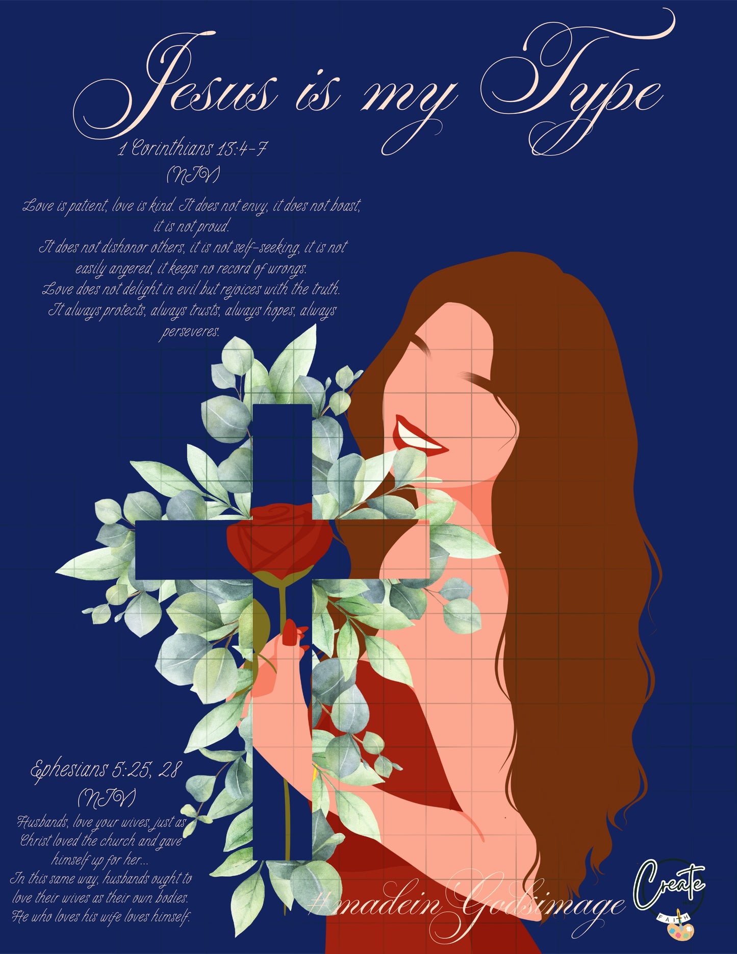 "Jesus is my type" Poster | Bible Scripture | Christian Poster Art