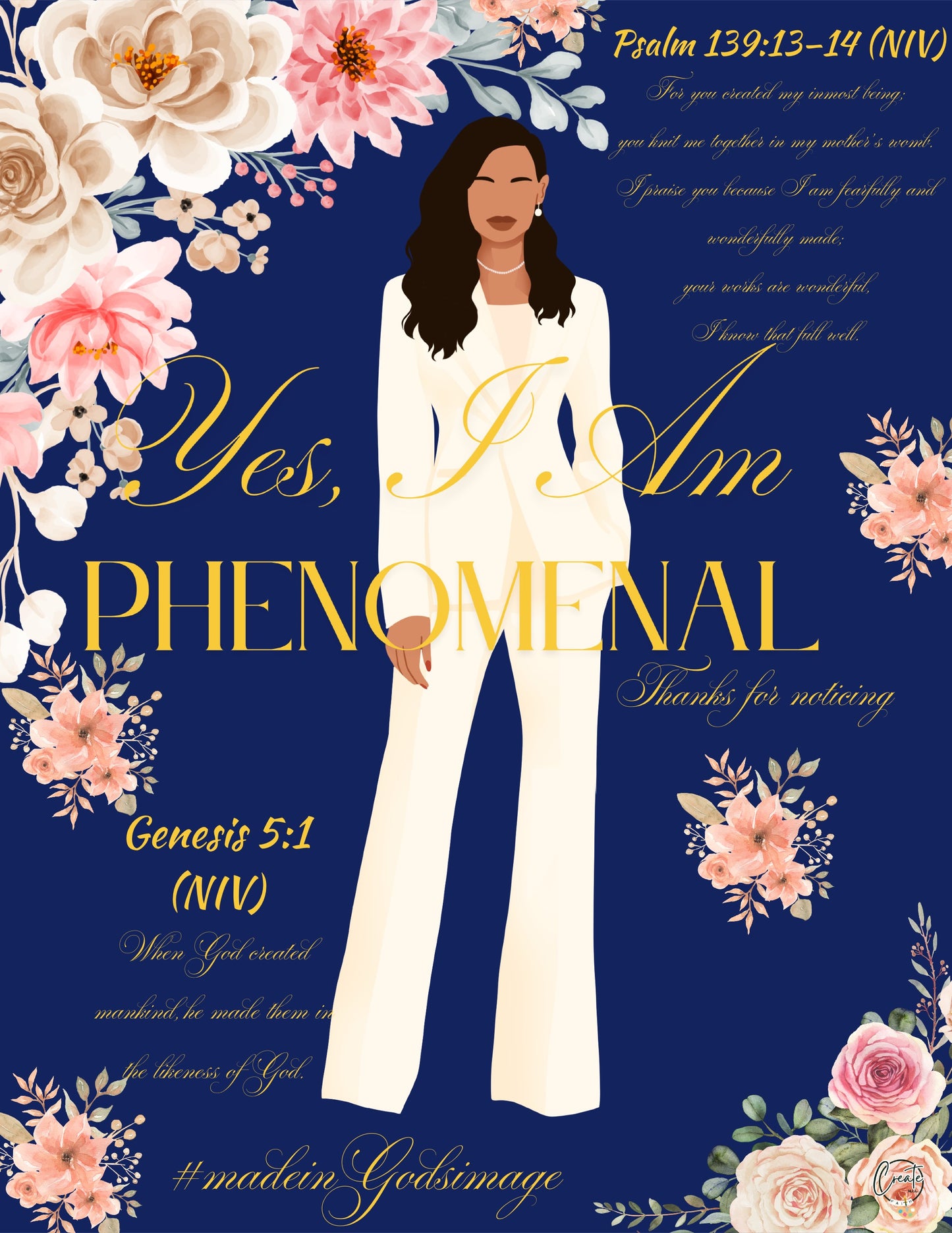 "Phenomenal" Poster | Bible Scripture | Christian Poster Art | Devotional