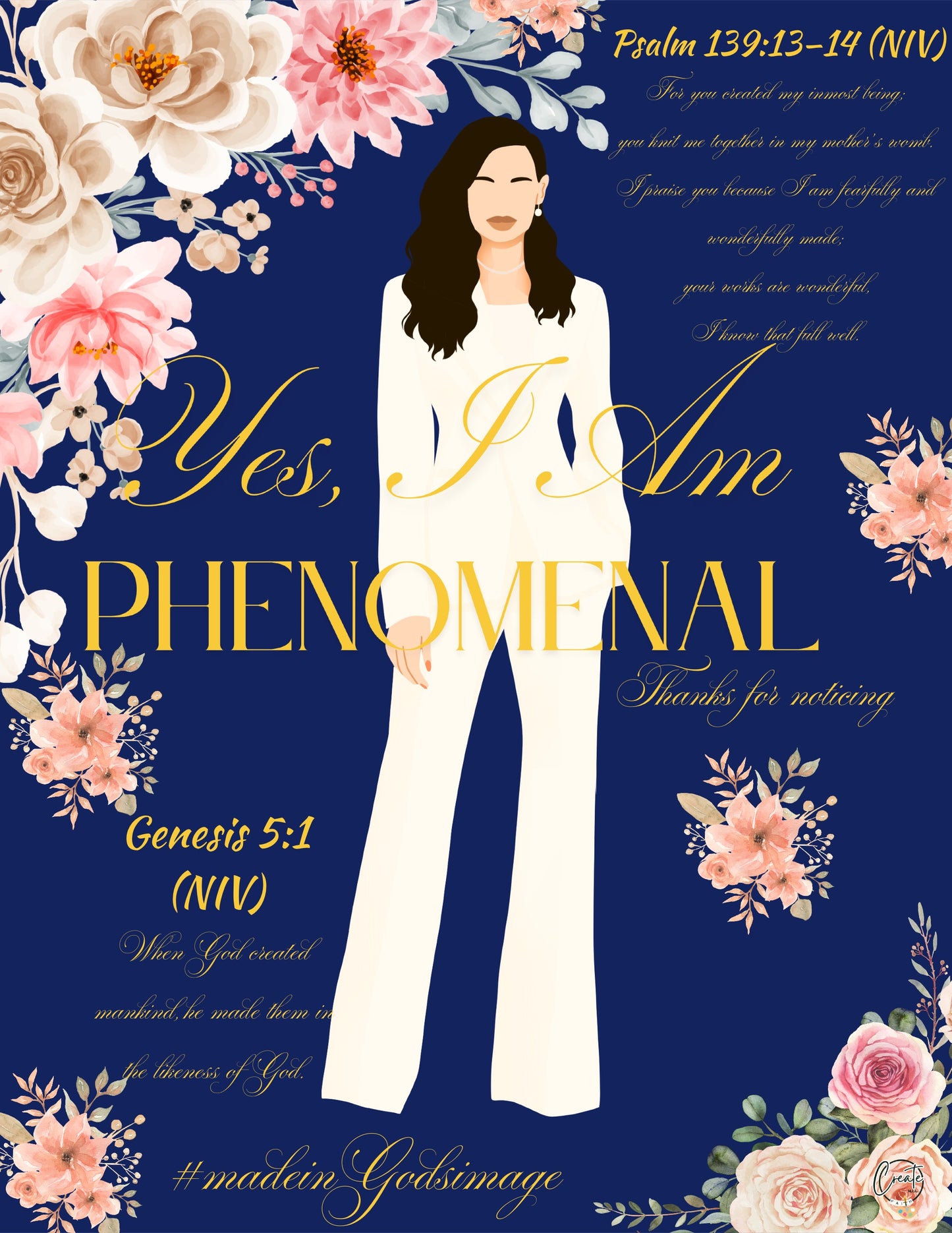 "Phenomenal" Poster | Bible Scripture | Christian Poster Art | Devotional
